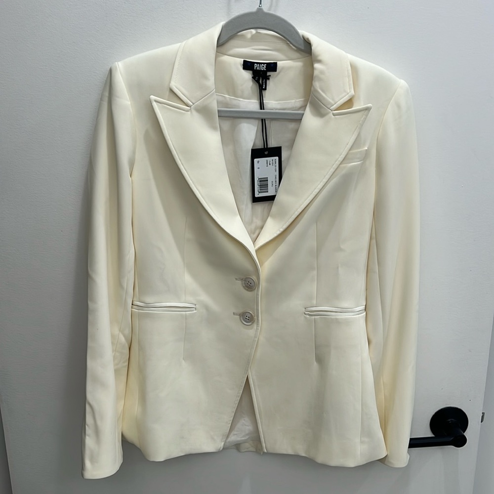 Paige Chelsea Blazer Ecru